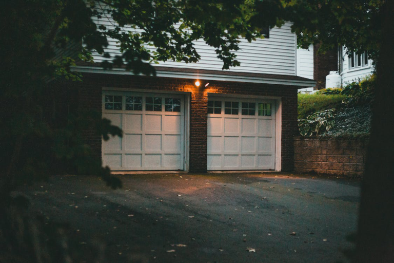 White Colored Garage Door